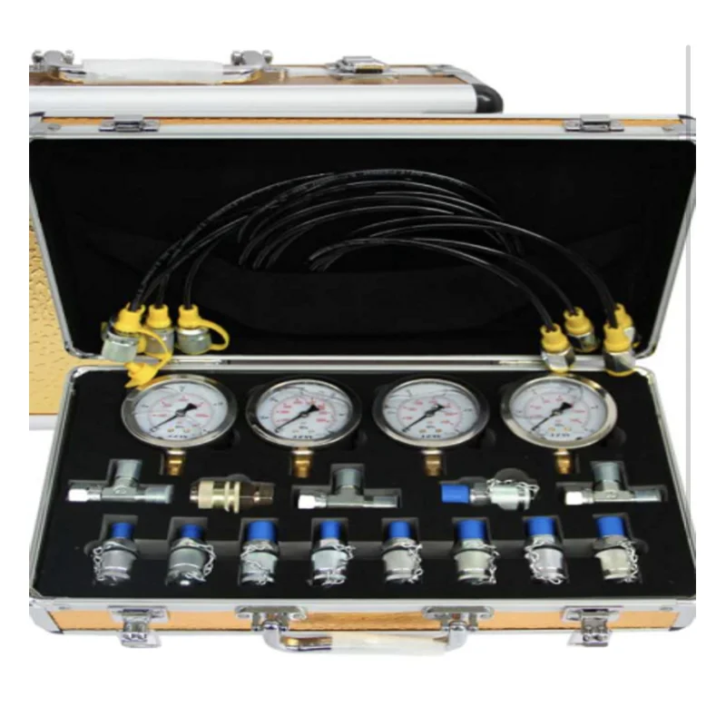 

Набор для тестирования гидравлического манометра экскаватора с 16 соединениями, профессиональный набор для гидравлического измерения для ...