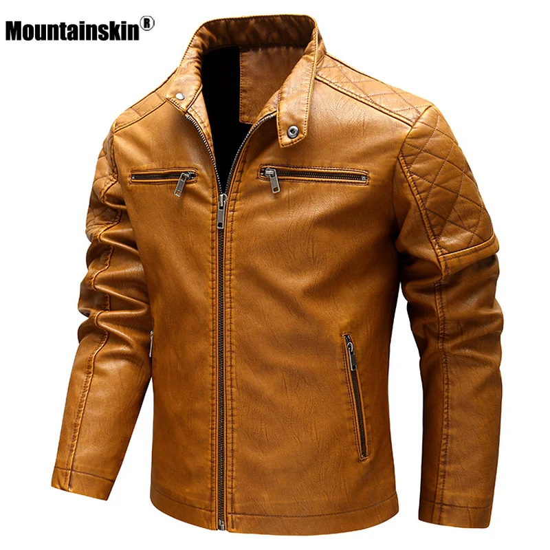 Мужская куртка из ПУ кожи Mountainskin, черная теплая мотоциклетная куртка, с защитой от ветра, европейские размеры 3XL, MT201, зима 2019
Мужская куртка из ПУ кожи Mountainskin, черная теплая мотоциклетная куртка, с защитой от ветра, европейские размеры 3XL, MT201, зима 2019