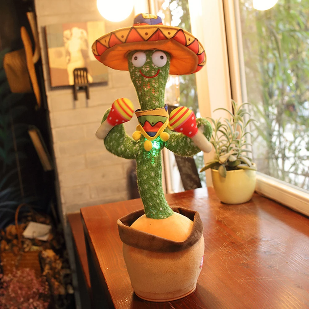 Dancing Cactus Electron Plush Toy Soft Plush Doll Babies Cactus That Can Sing And Dance Voice Interactive Bled Stark Toy For Kid
Dancing Cactus Electron Plush Toy Soft Plush Doll Babies Cactus That Can Sing And Dance Voice Interactive Bled Stark Toy For Kid