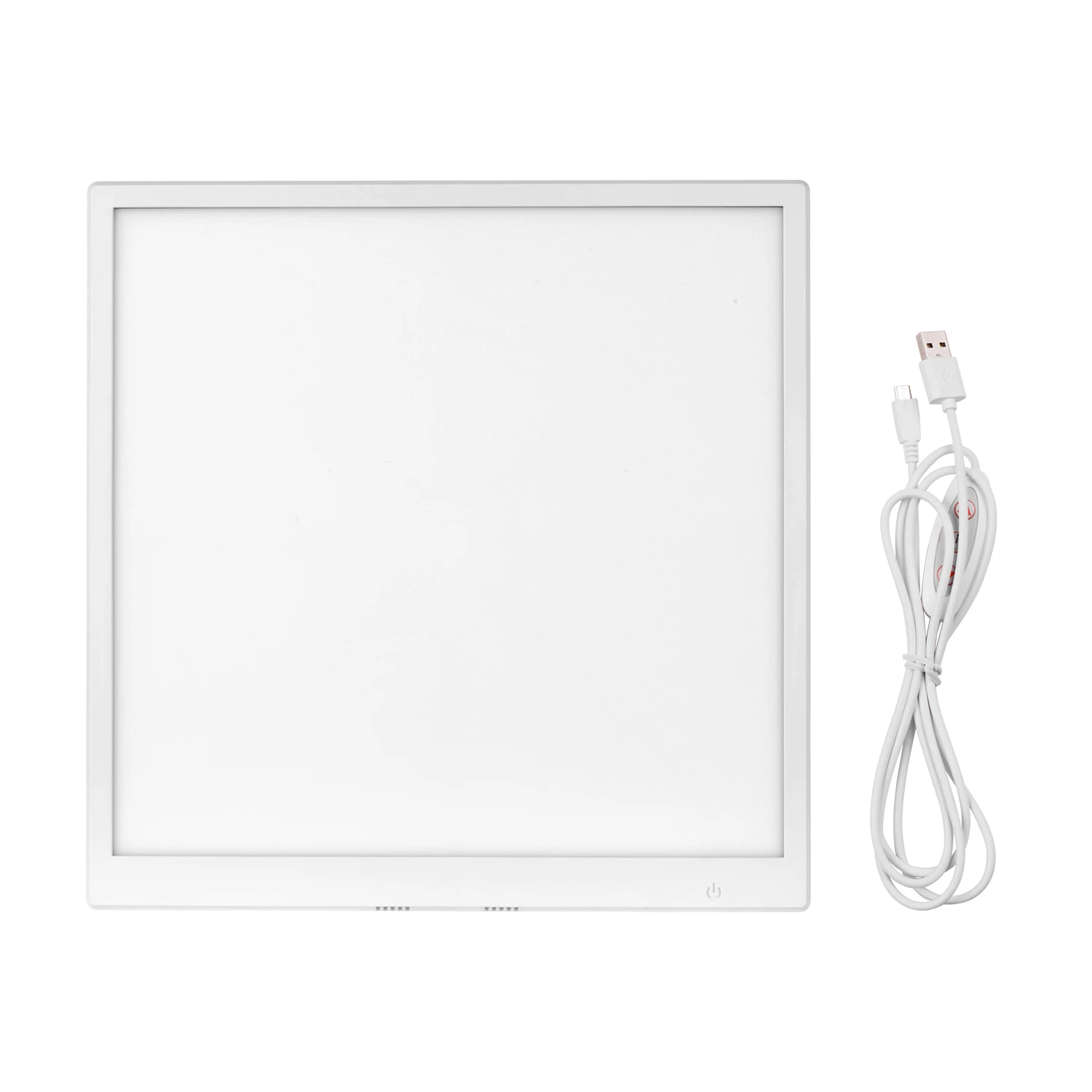 40 * 40cm/16 * 16in Photography Shadow-free LED Light Shadowless Lamp Panel Pad Softbox Bottom Light USB Adjustable Brightness
40 * 40cm/16 * 16in Photography Shadow-free LED Light Shadowless Lamp Panel Pad Softbox Bottom Light USB Adjustable Brightness