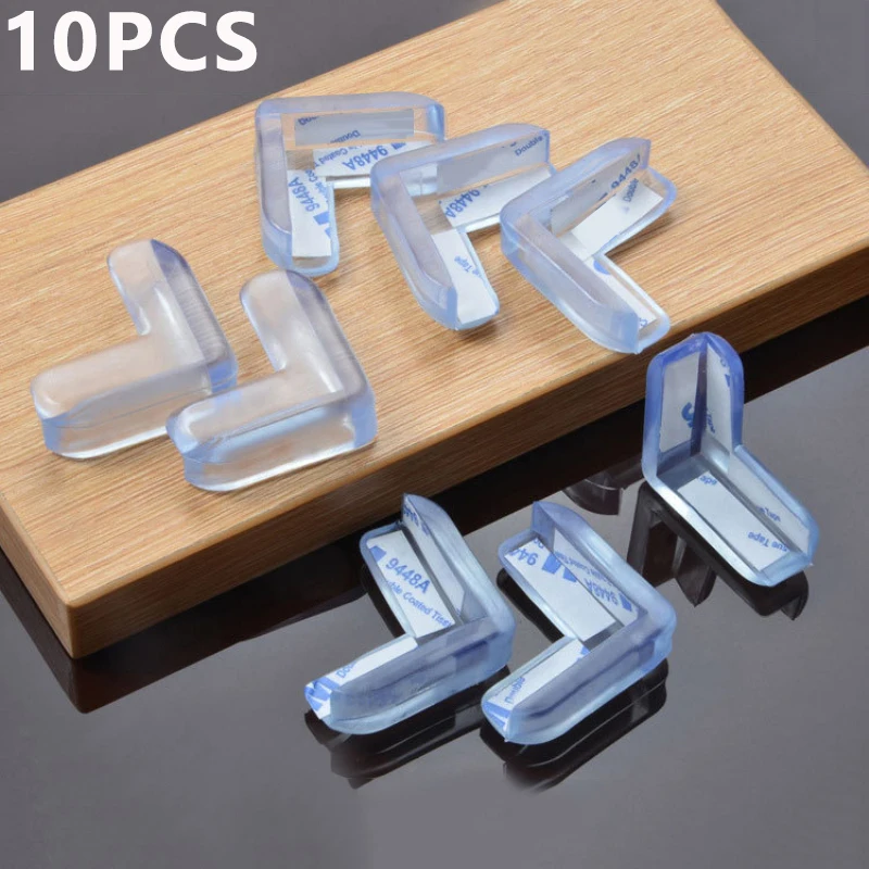 

10Pc Baby Safety Silicone Safety Protector Table Corner Protection From Children Anticollision Edge Corners Guards Cover For Kid