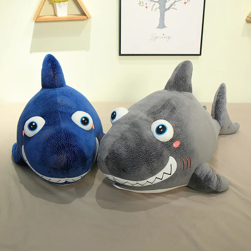 Nice New 1pc 55cm-120cm Lovely Huggable Soft Plush Toy Sea Animal Big Eyes Blue Shark Stuffed Animal Children's birthday gift 
Nice New 1pc 55cm-120cm Lovely Huggable Soft Plush Toy Sea Animal Big Eyes Blue Shark Stuffed Animal Children's birthday gift