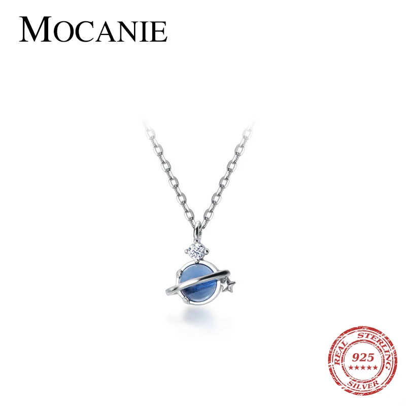 Mocanie Romantic 925 Sterling Silver Blue Opal Planet Pendant Chain Link for Women Girl Four Claw Zirconia Pendant Fine Jewelry
Mocanie Romantic 925 Sterling Silver Blue Opal Planet Pendant Chain Link for Women Girl Four Claw Zirconia Pendant Fine Jewelry