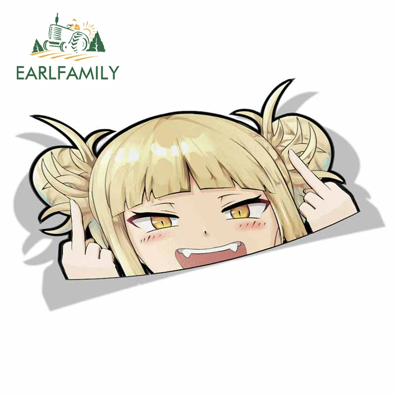 EARLFAMILY Cartoon Car Sticker for Himiko Toga My Hero Academia Peeker Peek Anime Vinyl Stickers JDM Window Trunk Bumper Decal
EARLFAMILY Cartoon Car Sticker for Himiko Toga My Hero Academia Peeker Peek Anime Vinyl Stickers JDM Window Trunk Bumper Decal