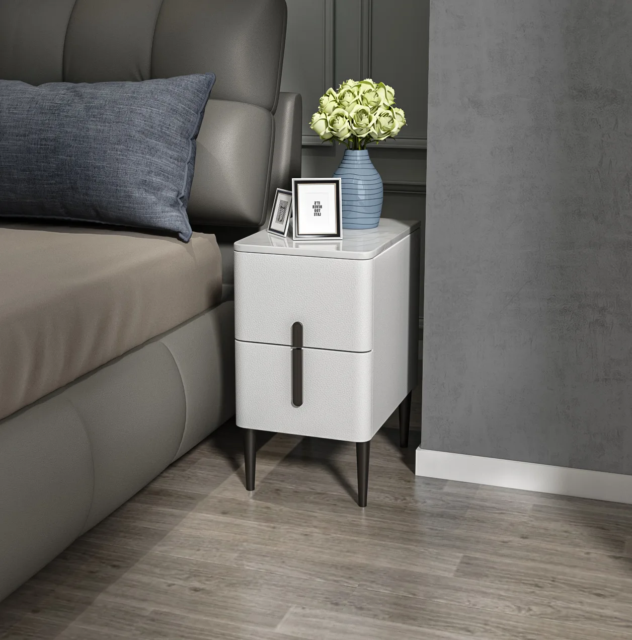 Simple Bedroom Stone Plate Bedside Table Nordic Light Luxury and Simplicity Small Solid Wood Bedside Table Storage
Simple Bedroom Stone Plate Bedside Table Nordic Light Luxury and Simplicity Small Solid Wood Bedside Table Storage