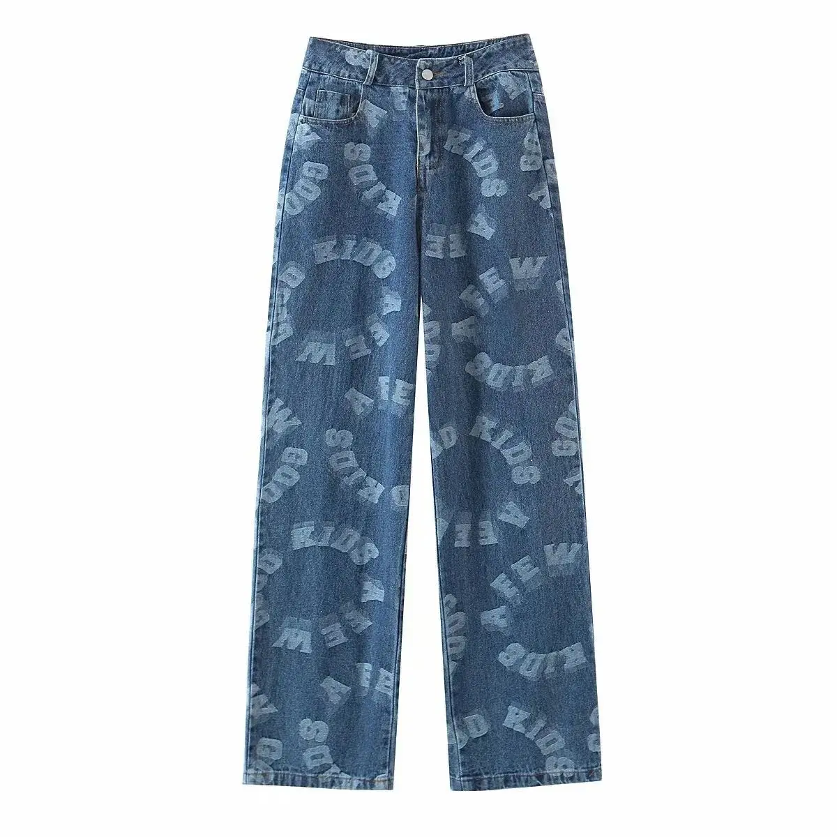 Ma Siwei same lettered full print jeans women's high street hip hop wide leg straight pants retro versatile casual pants
Ma Siwei same lettered full print jeans women's high street hip hop wide leg straight pants retro versatile casual pants