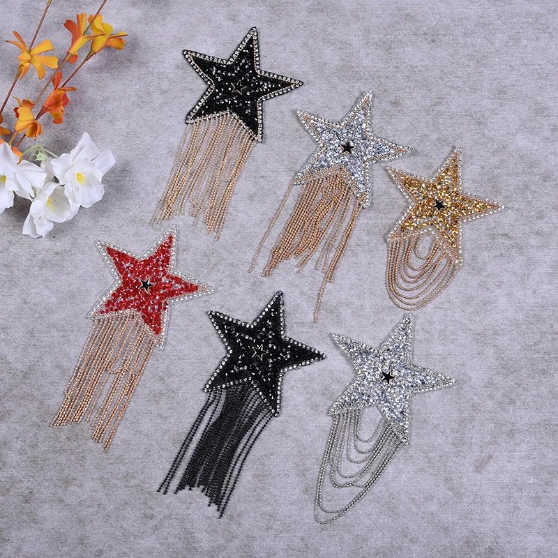 10pc Star Applique with tassel Iron on Patch Patches for Clothes Stickers Sequin Patch Diy Patch Cute Beaded Parches
10pc Star Applique with tassel Iron on Patch Patches for Clothes Stickers Sequin Patch Diy Patch Cute Beaded Parches