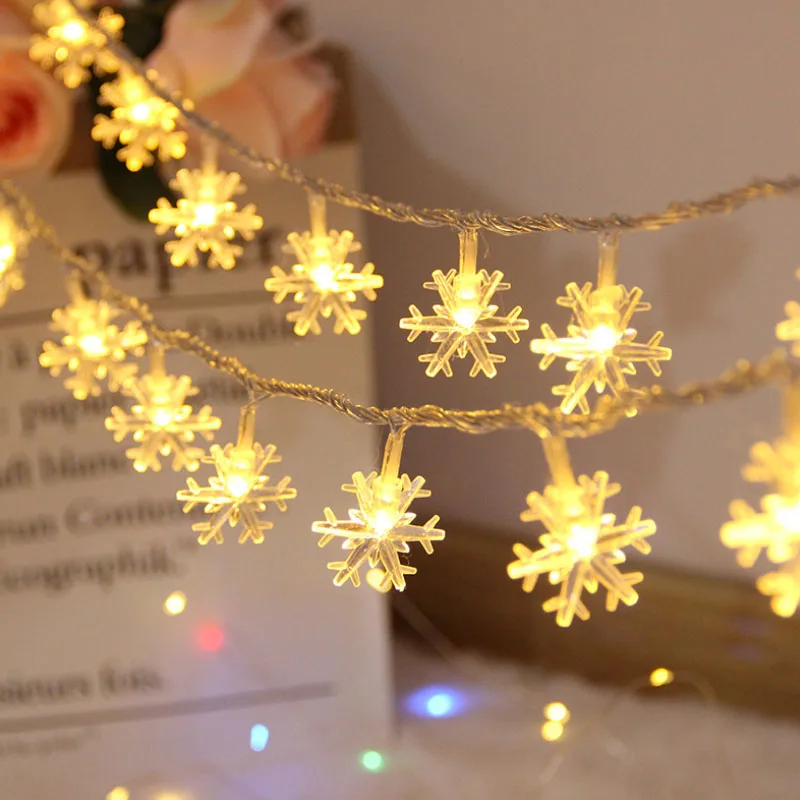 Snowflake Christmas LED Light Strings 2021 Merry Christmas Decorations for Home Room New Year Decorative Fairy Lights Garland
Snowflake Christmas LED Light Strings 2021 Merry Christmas Decorations for Home Room New Year Decorative Fairy Lights Garland