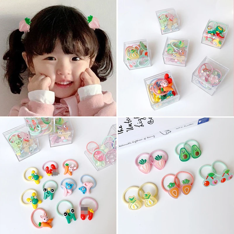 10 Pcs/Box Children Cute Acrylic Cartoon Fruit Flower Scrunchies Rubber Bands Girls Lovely Hair Bands Kids Hair Accessories
10 Pcs/Box Children Cute Acrylic Cartoon Fruit Flower Scrunchies Rubber Bands Girls Lovely Hair Bands Kids Hair Accessories