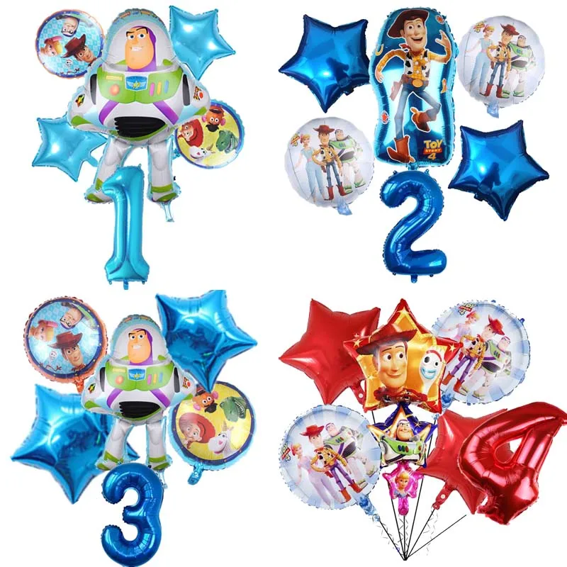 Cartoon Toy Story Woody Buzz Lightyear Foil Balloon 32 Inch Number Boy Faovr Blue Air Baloes Birthday Party Decor Kid Toy
Cartoon Toy Story Woody Buzz Lightyear Foil Balloon 32 Inch Number Boy Faovr Blue Air Baloes Birthday Party Decor Kid Toy