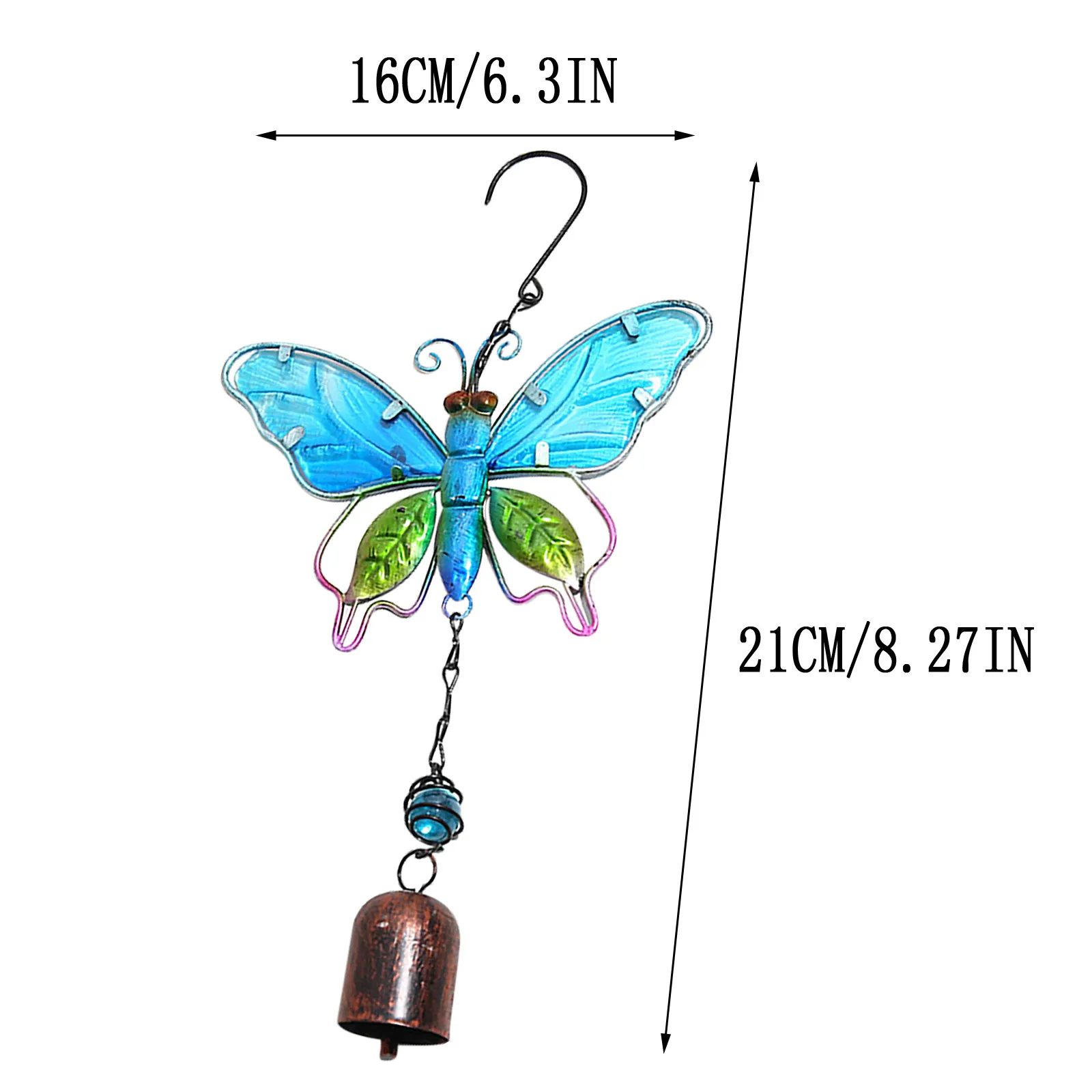 Fashion Iron Colorful Butterfly Wind Chimes Garden Courtyard Balcony Decorations Hanging Metal Glass Painting Wind Chimes
Fashion Iron Colorful Butterfly Wind Chimes Garden Courtyard Balcony Decorations Hanging Metal Glass Painting Wind Chimes