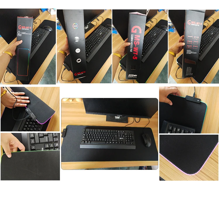 Colorful RGB luminous magic color mouse pad, pure black, can be customized with logo, new gaming mouse pad
Colorful RGB luminous magic color mouse pad, pure black, can be customized with logo, new gaming mouse pad