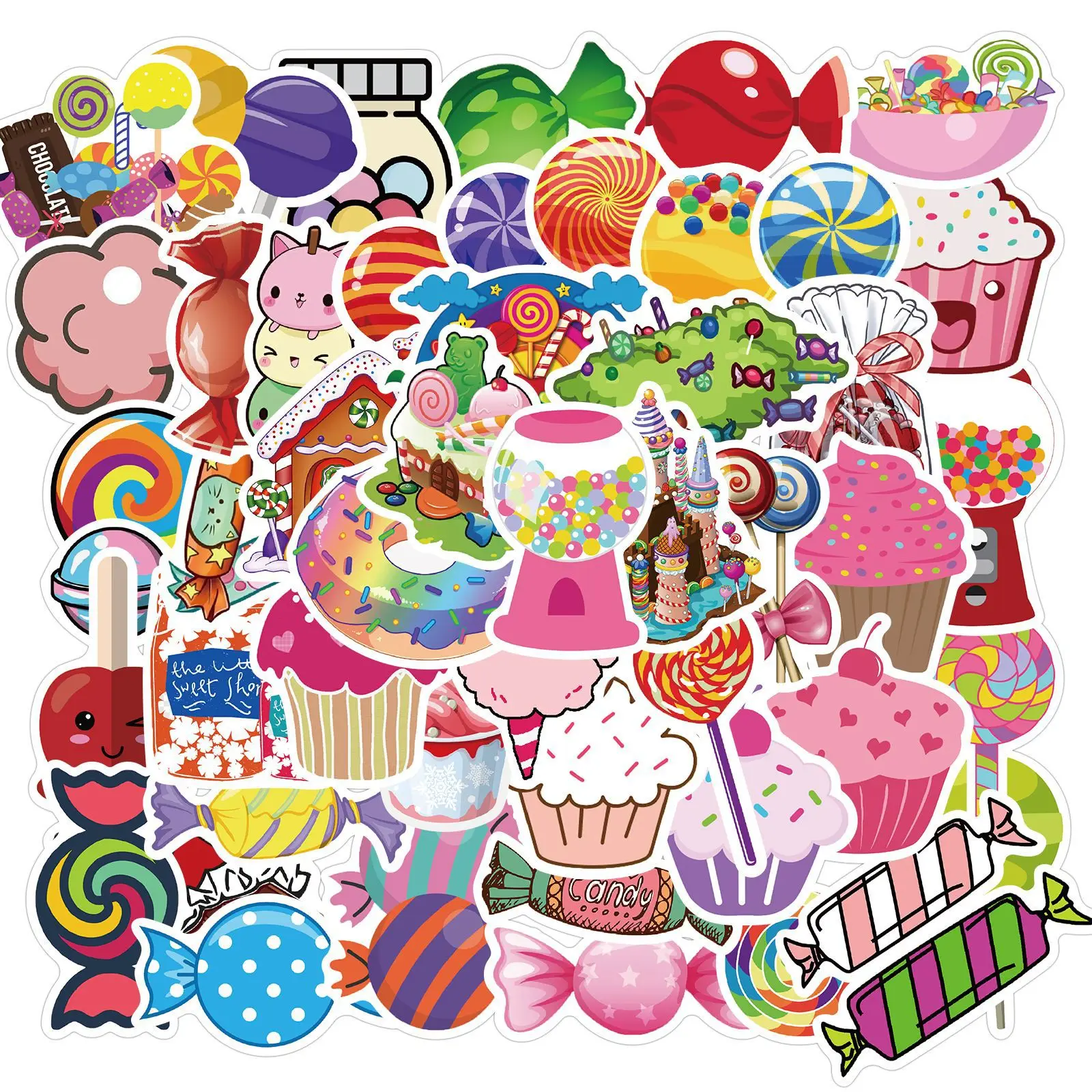 10/30/50PCS Colorful Candy Graffiti Stickers Personalized Decoration Luggage Skateboard Waterproof PVC Removable Stickers
10/30/50PCS Colorful Candy Graffiti Stickers Personalized Decoration Luggage Skateboard Waterproof PVC Removable Stickers