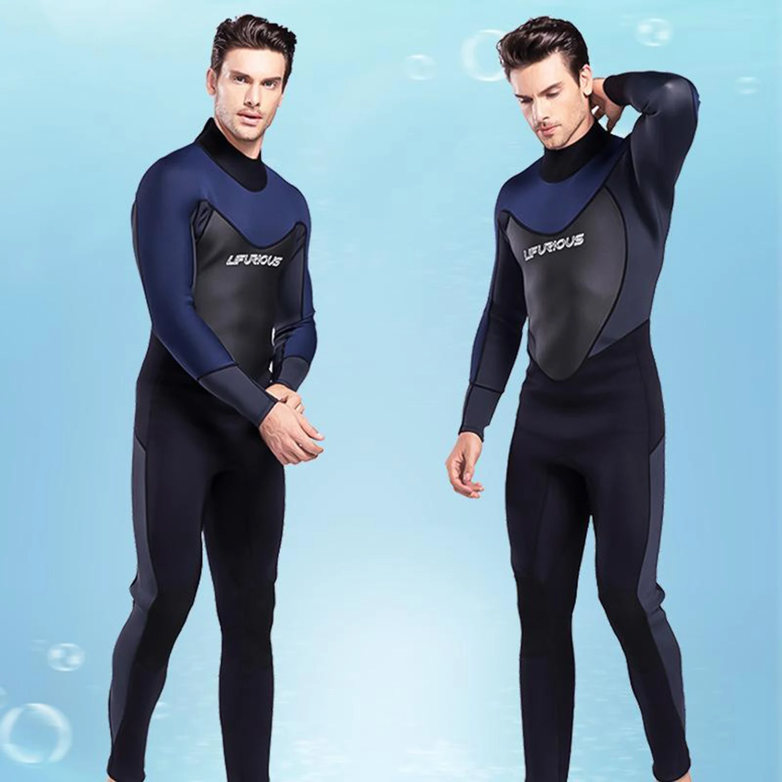 Wetsuits Men 3mm Neoprene Full Scuba Diving Suits Surfing Swimming Long Sleeve Keep Warm Back Zip for Water Sports
Wetsuits Men 3mm Neoprene Full Scuba Diving Suits Surfing Swimming Long Sleeve Keep Warm Back Zip for Water Sports