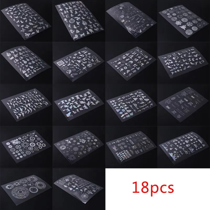 18 Sheets Resin Supplies Kit,Transparent Decorate Stickers for Silicone Resin Molds, Resin Craft Supplies Holographic Magic 97QF
18 Sheets Resin Supplies Kit,Transparent Decorate Stickers for Silicone Resin Molds, Resin Craft Supplies Holographic Magic 97QF
