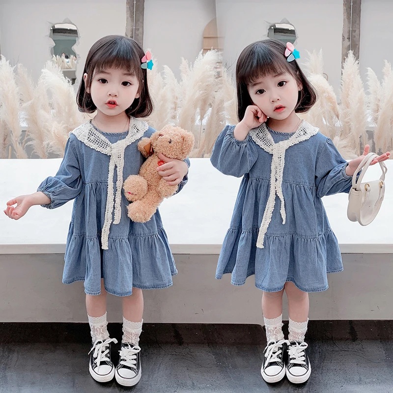 Осенняя модная одежда, повседневная детская одежда, джинсовое милое платье с длинным рукавом для девочек, вечерние платья стандартной длин...
Осенняя модная одежда, повседневная детская одежда, джинсовое милое платье с длинным рукавом для девочек, вечерние платья стандартной длин...