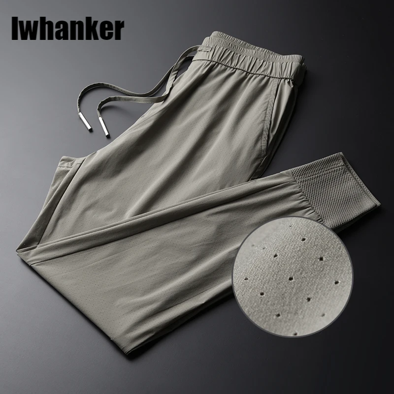 Брюки мужские летние до щиколотки, Повседневные Удобные ажурные тканевые шаровары, с эластичным поясом, размеры 3XL, 4XL 
Брюки мужские летние до щиколотки, Повседневные Удобные ажурные тканевые шаровары, с эластичным поясом, размеры 3XL, 4XL