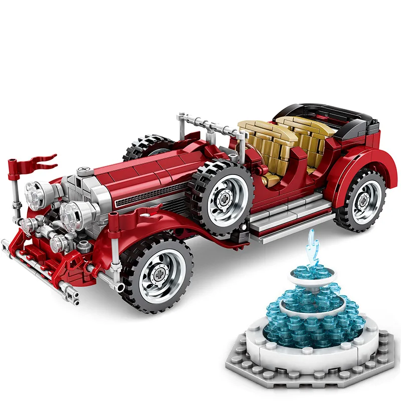 Blocks Classic Car Technology Small Particles Assembled Simulation Retro Model Car 701650 Children's Building Blocks Toys 
Blocks Classic Car Technology Small Particles Assembled Simulation Retro Model Car 701650 Children's Building Blocks Toys