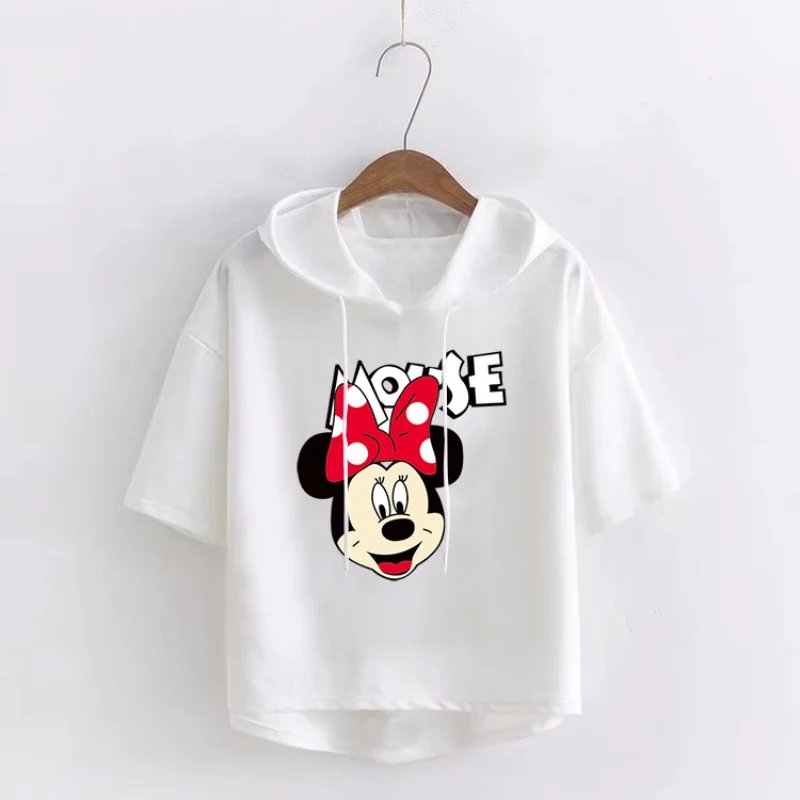 Disney Anime Minnie Mouse Kawaii Tops Women 2021 Summer Loose Short Sleeve T-shirts for Girls Streetwear Black White Tshirt Lady
Disney Anime Minnie Mouse Kawaii Tops Women 2021 Summer Loose Short Sleeve T-shirts for Girls Streetwear Black White Tshirt Lady