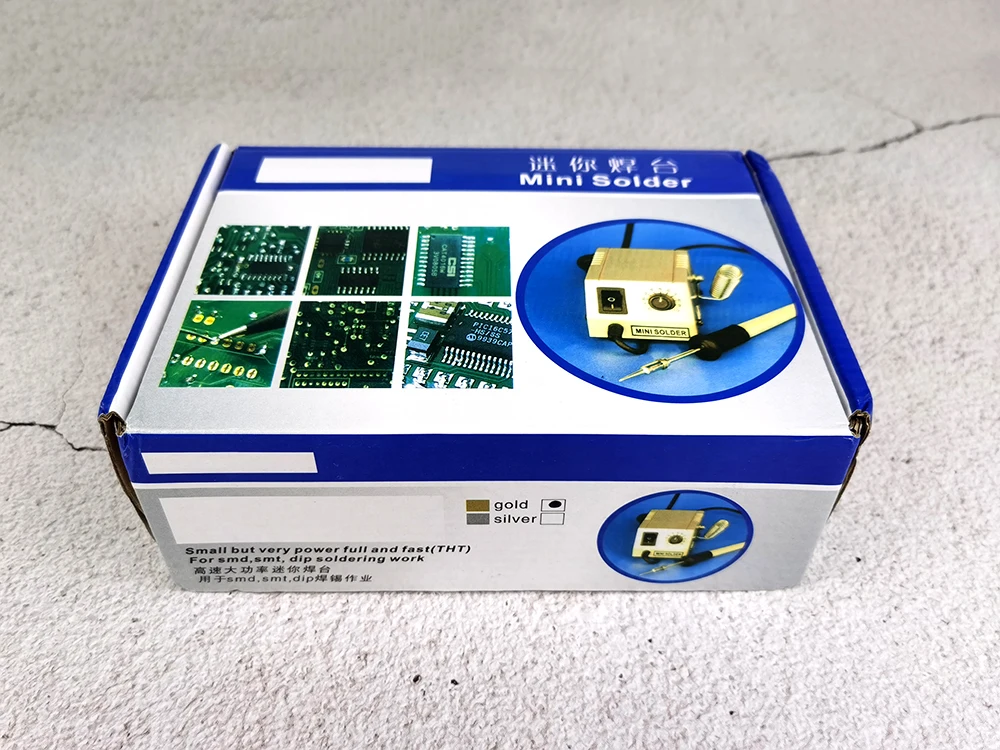 Reliabel Golden Mini solder sation small but very power full and fast (THT) For smdsmt dip soldering work
Reliabel Golden Mini solder sation small but very power full and fast (THT) For smdsmt dip soldering work