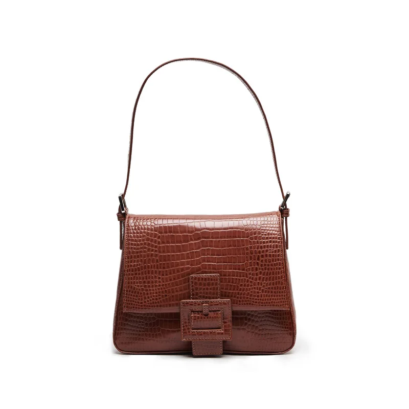 Luxury PU Leather Women Bag Vintage Design Handbags Fashion Baguette Shoulder Bags Casual Female Alligator Pattern Totes Bags
Luxury PU Leather Women Bag Vintage Design Handbags Fashion Baguette Shoulder Bags Casual Female Alligator Pattern Totes Bags