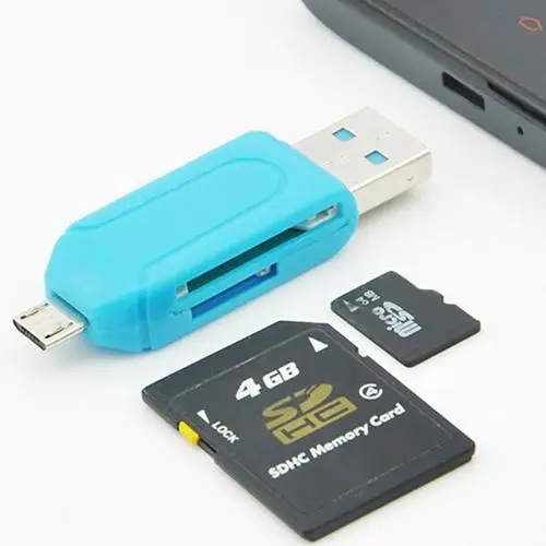 Новый 2 в 1 USB OTG кардридер Универсальный Micro телефон | Компьютеры и офис