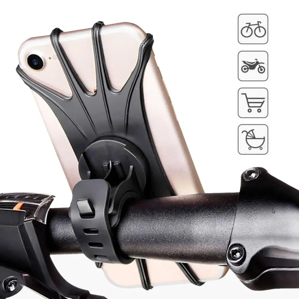 Universal Bicycle Phone Holder Silicone Motorcycle Bike Handlebar Stand Mount Bracket Mount Mobile Phone Holder For iPhone
Universal Bicycle Phone Holder Silicone Motorcycle Bike Handlebar Stand Mount Bracket Mount Mobile Phone Holder For iPhone