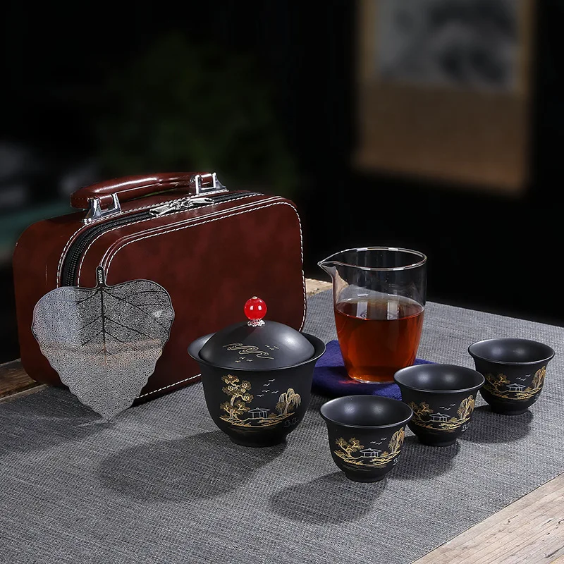 Upscale Tea Sets Chinese Kung Fu set Ceramic Portable cup Porcelain Service Gaiwan Cups Mug of Ceremony pot 
Upscale Tea Sets Chinese Kung Fu set Ceramic Portable cup Porcelain Service Gaiwan Cups Mug of Ceremony pot