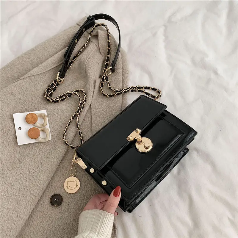 Fashionable patent leather small square bag foreign style chain bag female 2021 new cross-body bag versatile shoulder bag
Fashionable patent leather small square bag foreign style chain bag female 2021 new cross-body bag versatile shoulder bag