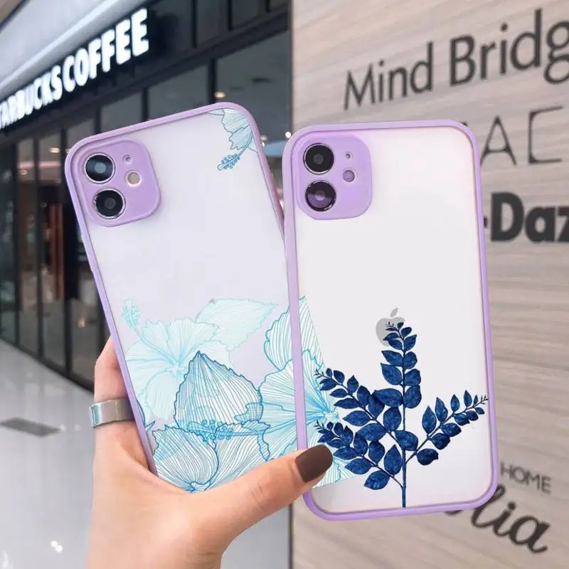 Watercolor flowers gold leaves Phone Case For iPhone 12 11 Mini Pro XR XS Max 7 8 Plus X Matte transparent Purple Back Cover
Watercolor flowers gold leaves Phone Case For iPhone 12 11 Mini Pro XR XS Max 7 8 Plus X Matte transparent Purple Back Cover