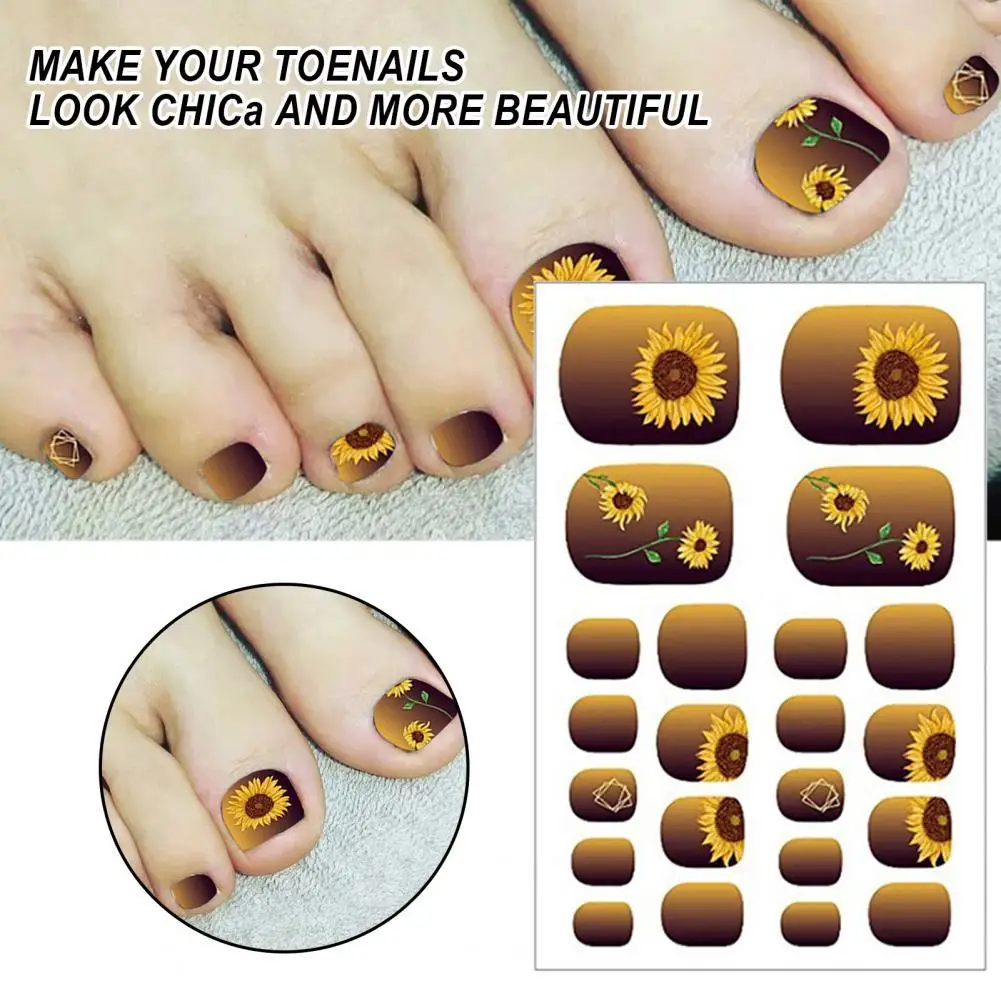1Sheet Pedicure Decal Safe Mild Various Patterns Transfer Toe Nail Sticker Paper Decal for Women 
1Sheet Pedicure Decal Safe Mild Various Patterns Transfer Toe Nail Sticker Paper Decal for Women
