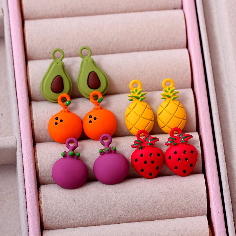 Colorful Alloy Enamel 3D Cute Fruit Vegetable Plant Charms 10Pcs Metal Mix Cherry Strawberry Charms For DIY Earrings Accessories
Colorful Alloy Enamel 3D Cute Fruit Vegetable Plant Charms 10Pcs Metal Mix Cherry Strawberry Charms For DIY Earrings Accessories