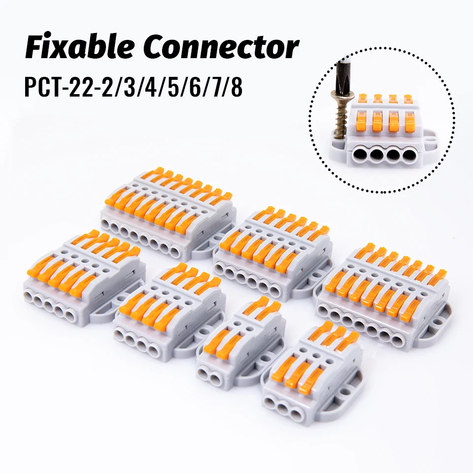 10/30/50PCS Universal compact Quick Wiring Connectors 2-8pin Wire Connector push-in fixed Conductor Connection Terminal Block
10/30/50PCS Universal compact Quick Wiring Connectors 2-8pin Wire Connector push-in fixed Conductor Connection Terminal Block