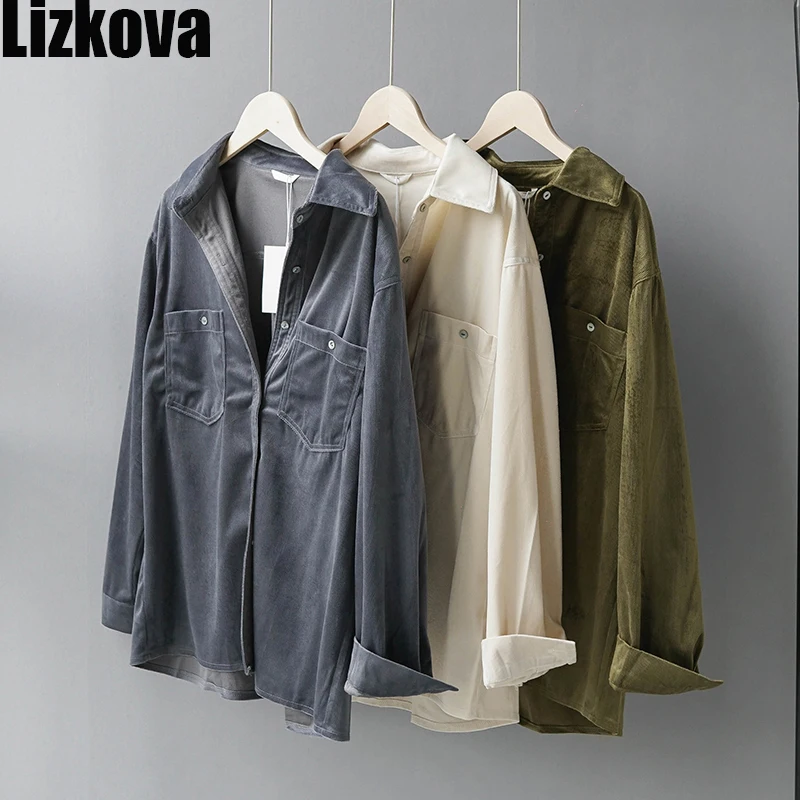 Женская Вельветовая блузка с длинным рукавом, элегантная рубашка с лацканами, Повседневная Блузы с карманами, весна 2020
Женская Вельветовая блузка с длинным рукавом, элегантная рубашка с лацканами, Повседневная Блузы с карманами, весна 2020