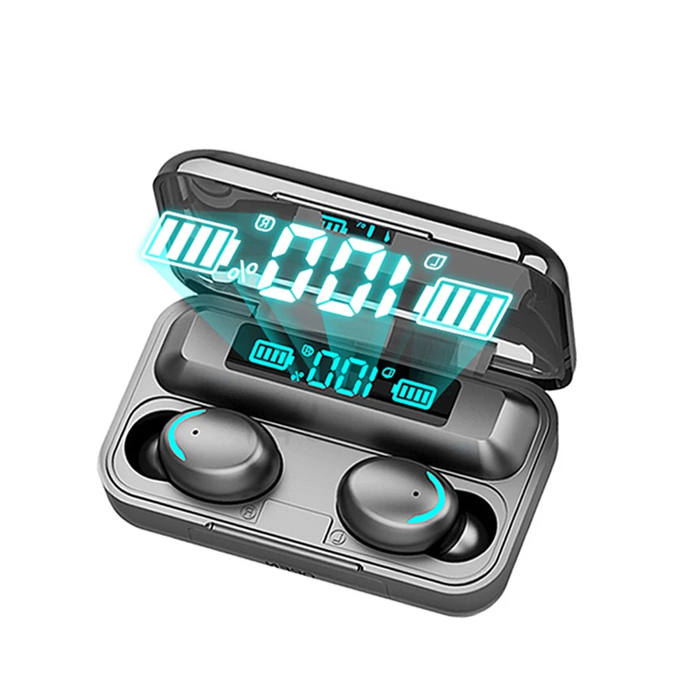 TWS F9 Wireless Earphones Bluetooth Earphones 5.0 9D HIFI Bass Stereo waterproof Earbuds Handsfree Headset With Charging Case 
TWS F9 Wireless Earphones Bluetooth Earphones 5.0 9D HIFI Bass Stereo waterproof Earbuds Handsfree Headset With Charging Case
