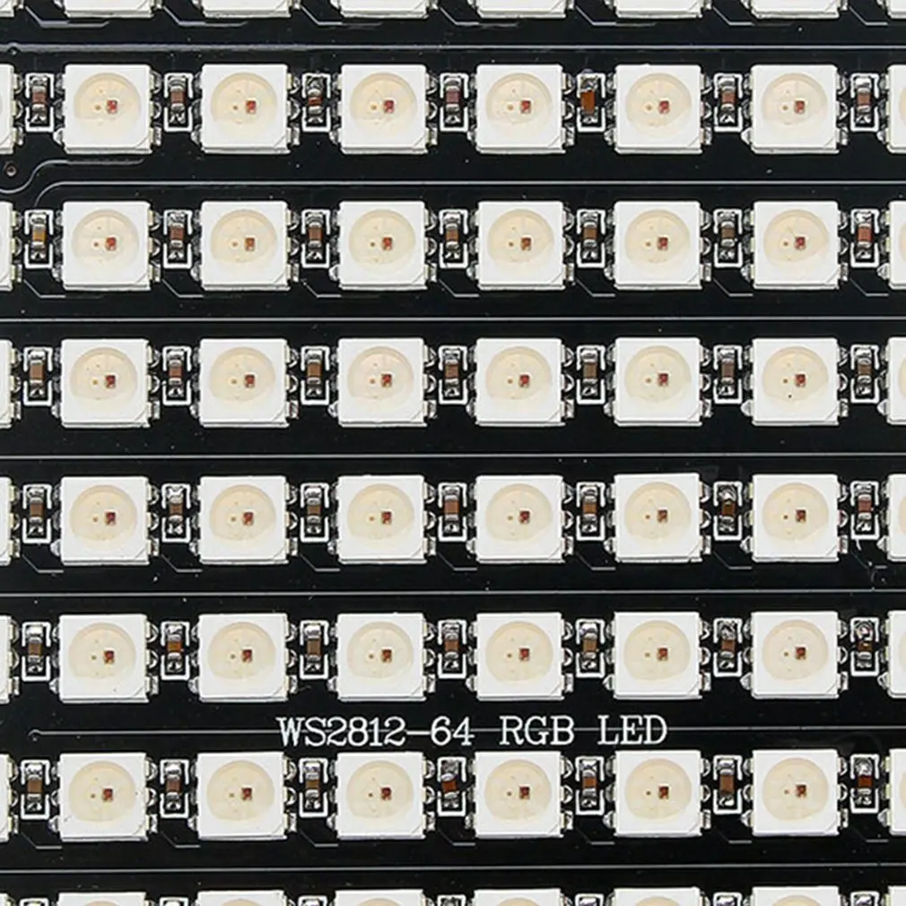 64-bit WS2812B RGB Smart LED Dot Matrix Full Color Driver Color Lamp Development Board Square Lamp Panel Module
64-bit WS2812B RGB Smart LED Dot Matrix Full Color Driver Color Lamp Development Board Square Lamp Panel Module