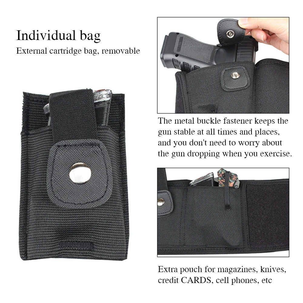 39 Inch Tactical Belly Band Elastic Pistol Holster Concealed Carry Fit Glock 19 Beretta 1911 Gun Holster
39 Inch Tactical Belly Band Elastic Pistol Holster Concealed Carry Fit Glock 19 Beretta 1911 Gun Holster