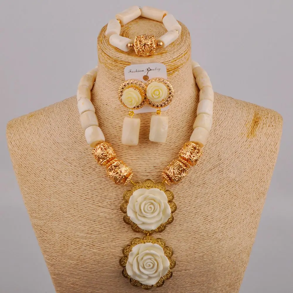 Simple Versatile Natural White Coral Bead Necklace Nigerian Bridal Dress Accessories African Ladies Wedding Jewelry Set AU-698
Simple Versatile Natural White Coral Bead Necklace Nigerian Bridal Dress Accessories African Ladies Wedding Jewelry Set AU-698