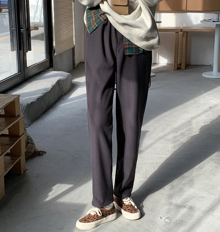 Women'S Pants High Waist Harajuku Women Clothing Woman Trouser Streetwear Velvet Warm Autumn Winter Stright Pant Vintage Gray
Women'S Pants High Waist Harajuku Women Clothing Woman Trouser Streetwear Velvet Warm Autumn Winter Stright Pant Vintage Gray