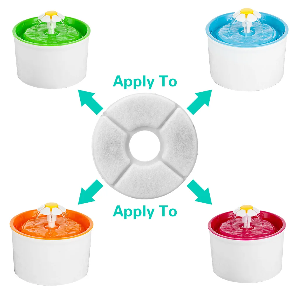 Replacement Filters Flower For Cat Water Drinking Fountain Replaced Activated Carbon Filter For Pet Dog Round Fountain Dispenser
Replacement Filters Flower For Cat Water Drinking Fountain Replaced Activated Carbon Filter For Pet Dog Round Fountain Dispenser