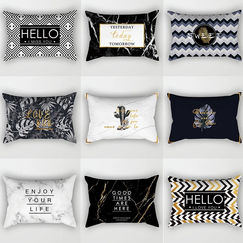 Black and White Wave Stripe Geometric Throw Pillows Case Lumbar Pillow Geometry Couch Cushion Cover for Sofa Car Home Decor
Black and White Wave Stripe Geometric Throw Pillows Case Lumbar Pillow Geometry Couch Cushion Cover for Sofa Car Home Decor