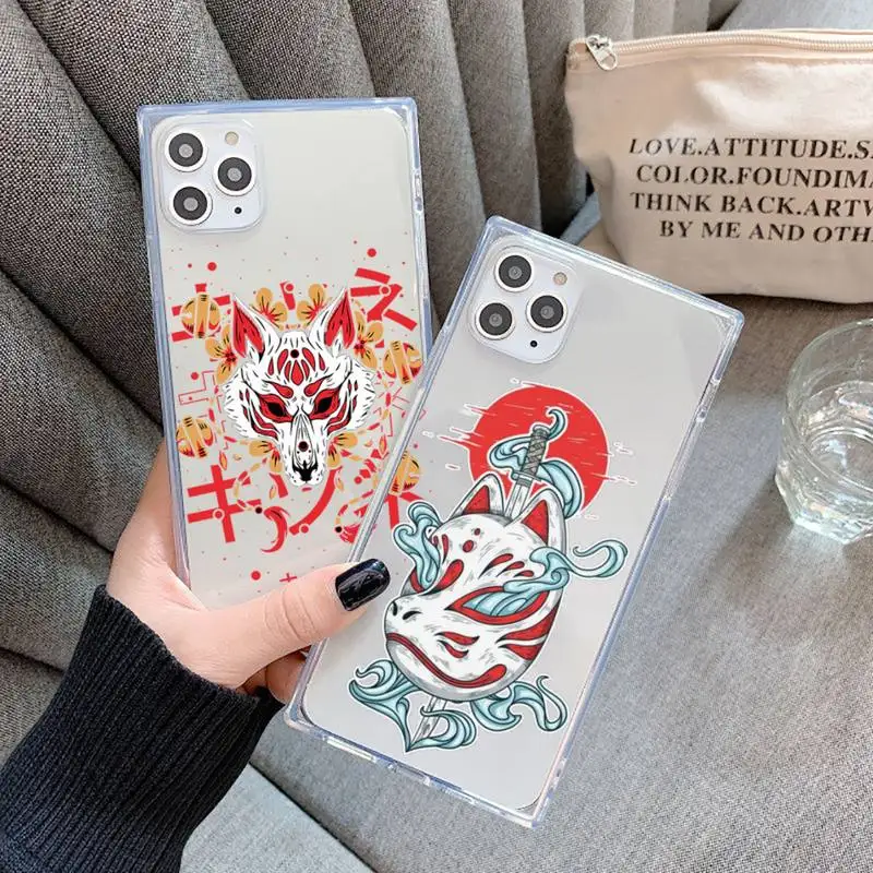 mascara kitsune Phone Case For iPhone 7 8 11 12 X XS XR MINI Pro Max Plus Clear Square Transparent
mascara kitsune Phone Case For iPhone 7 8 11 12 X XS XR MINI Pro Max Plus Clear Square Transparent