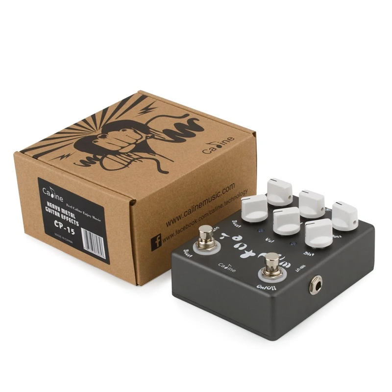 Caline Heavy Metal Effects Guitar Pedals Aluminum Alloy Housing with 6 Switches Black CP-15
Caline Heavy Metal Effects Guitar Pedals Aluminum Alloy Housing with 6 Switches Black CP-15