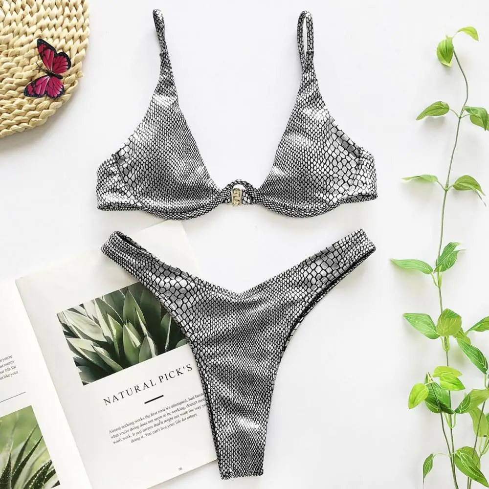 Sexy V-bar Underwired Bikini 2020 Female Swimsuit Women Swimwear Two-piece V shape Wire Bikini set Bather Bathing Suit Swim 
Sexy V-bar Underwired Bikini 2020 Female Swimsuit Women Swimwear Two-piece V shape Wire Bikini set Bather Bathing Suit Swim