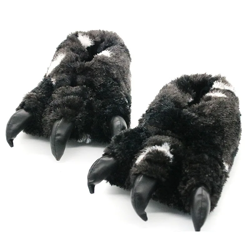 Black and White Fur Slippers Winter Bear Paw Fluffy Ankle Shoes Fashion Animal Claw Furry Slippers Male Winter Loafers
Black and White Fur Slippers Winter Bear Paw Fluffy Ankle Shoes Fashion Animal Claw Furry Slippers Male Winter Loafers