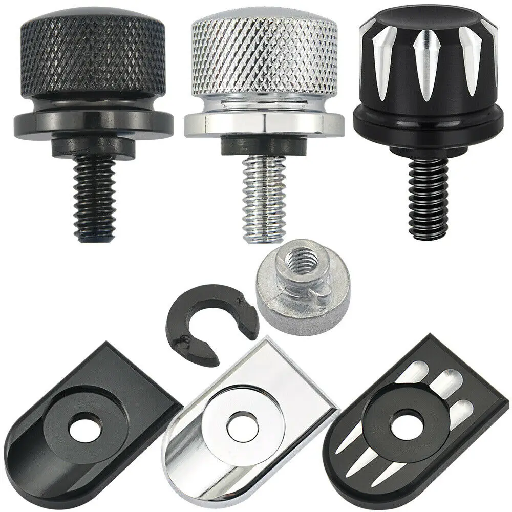 Aftermarket part Seat bolt Seat tab cover Aluminum seat bolt Easy to install Silver Chrome/Black
Aftermarket part Seat bolt Seat tab cover Aluminum seat bolt Easy to install Silver Chrome/Black