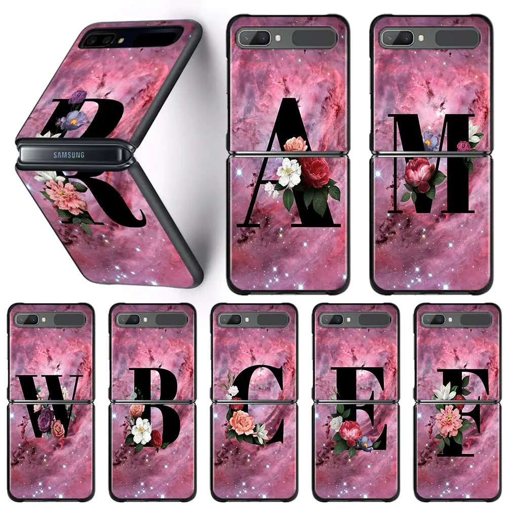 Phone Case For Samsung Galaxy Z Flip3 5G Z Flip 3 zflip z flip ZF Coque PC Cover Black Fundas Letter A B Flowers Pink 
Phone Case For Samsung Galaxy Z Flip3 5G Z Flip 3 zflip z flip ZF Coque PC Cover Black Fundas Letter A B Flowers Pink