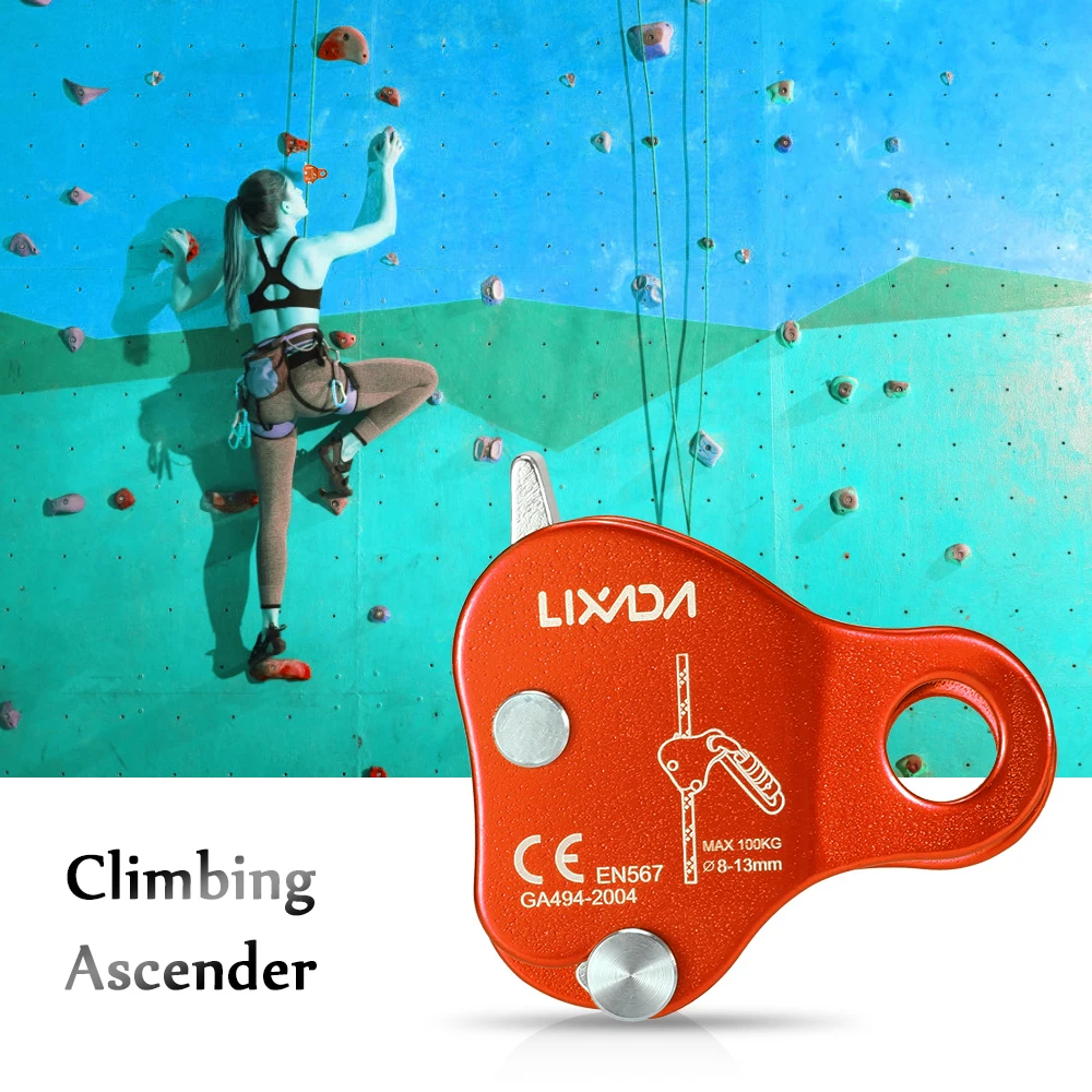 8-13MM Climbing Protective Ascender 220LB Climbing Ascender Belay Device Rope Grip Outdoor Climbing Equipment Rigging Rope Tool
8-13MM Climbing Protective Ascender 220LB Climbing Ascender Belay Device Rope Grip Outdoor Climbing Equipment Rigging Rope Tool