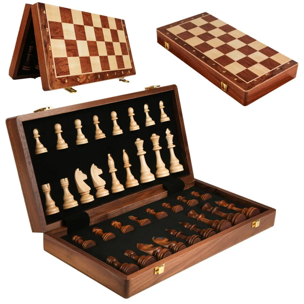 Chess Set Top Grade Wooden Folding Big Traditional Classic Handwork Solid Wood Pieces Walnut Chessboard Children Gift Board Game
Chess Set Top Grade Wooden Folding Big Traditional Classic Handwork Solid Wood Pieces Walnut Chessboard Children Gift Board Game