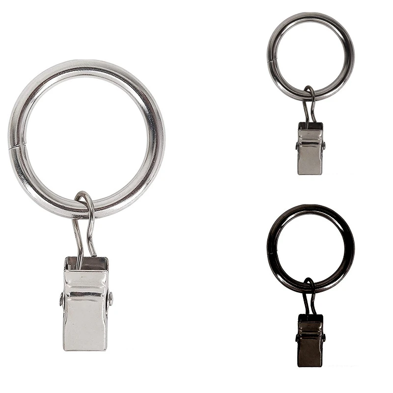 Кольцо для занавески, декоративное кольцо для занавески на окно с зажимом, прочное кольцо для занавески с крючком, для карниза (46 шт.) 
Кольцо для занавески, декоративное кольцо для занавески на окно с зажимом, прочное кольцо для занавески с крючком, для карниза (46 шт.)